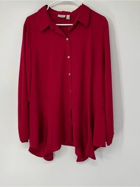 Logo Lori Goldstein button down shirt large